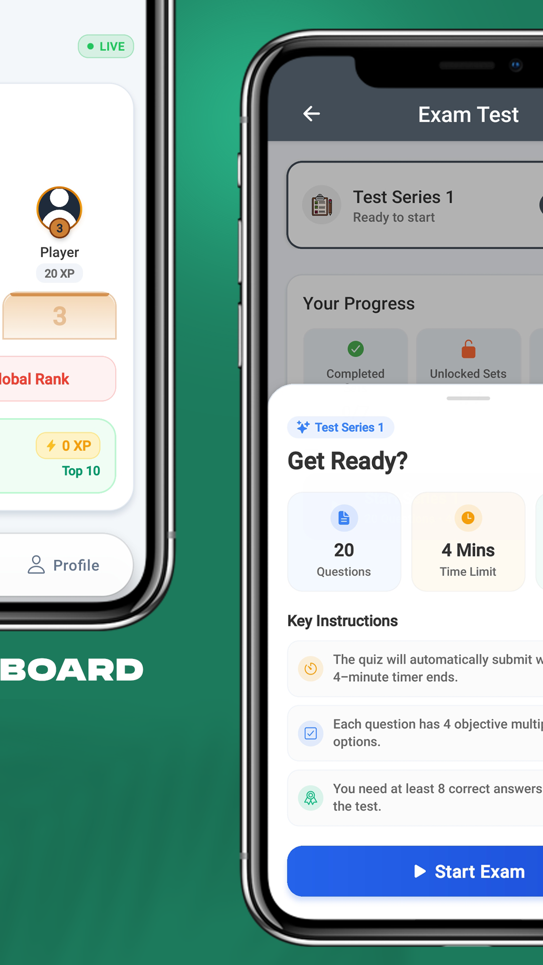 Likhit Guru Mock Exam Screen